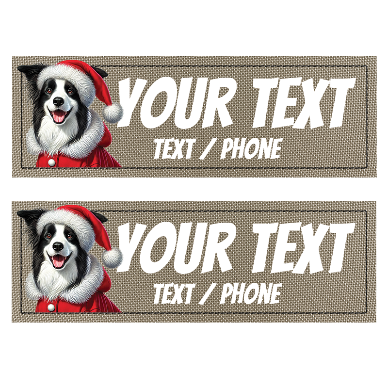 Patch Personnalisé à Fond Beige compatible avec les Harnais Julius, Onetigris, Rabittgoo