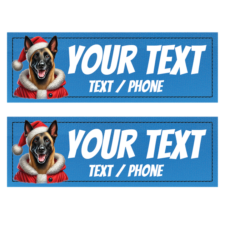 Patch Personnalisé à Fond Bleu Clair étiquettes compatibles avec les Harnais Julius, Onetigris, Rabittgoo