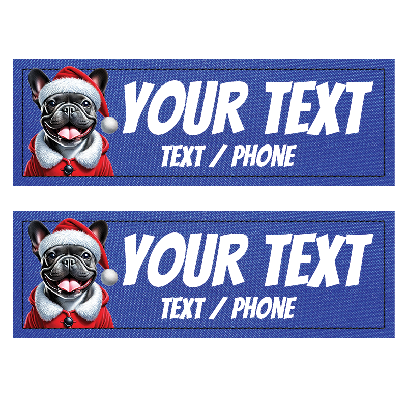 Patch Personnalisé à Fond Bleu Foncé étiquettes compatibles avec les Harnais Julius, Onetigris, Rabittgoo