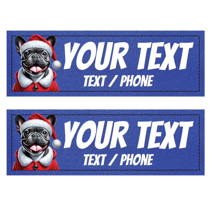 Patch Personnalisé à Fond Bleu Foncé étiquettes compatibles avec les Harnais Julius, Onetigris, Rabittgoo