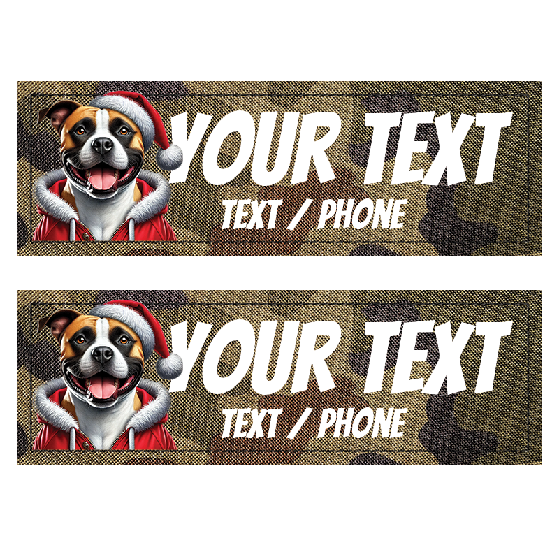 Patch Personnalisé à Fond Camouflage étiquettes compatibles avec les Harnais Julius, Onetigris, Rabittgoo