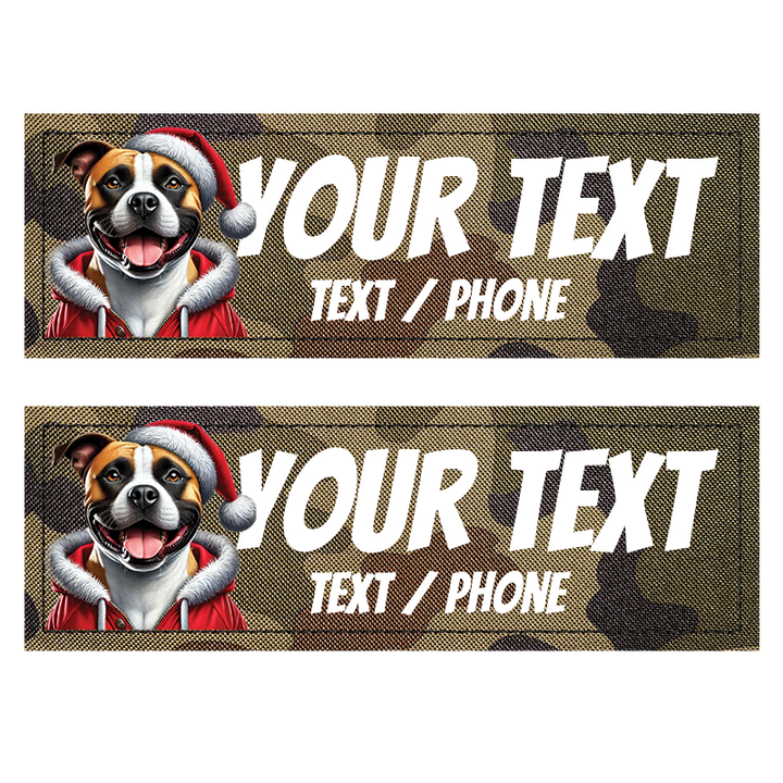 Patch Personnalisé à Fond Camouflage étiquettes compatibles avec les Harnais Julius, Onetigris, Rabittgoo