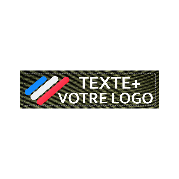 Patch Personnalisé chien à Fond Vert Olive étiquettes compatibles avec les Harnais Julius, Onetigris, Rabittgoo